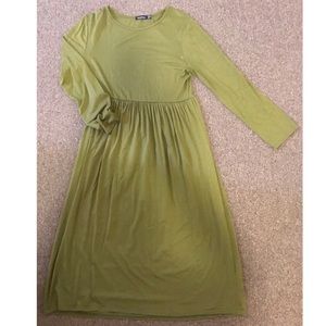 Boohoo Olive Green Dress